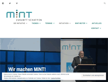 Tablet Screenshot of mintzukunftschaffen.de
